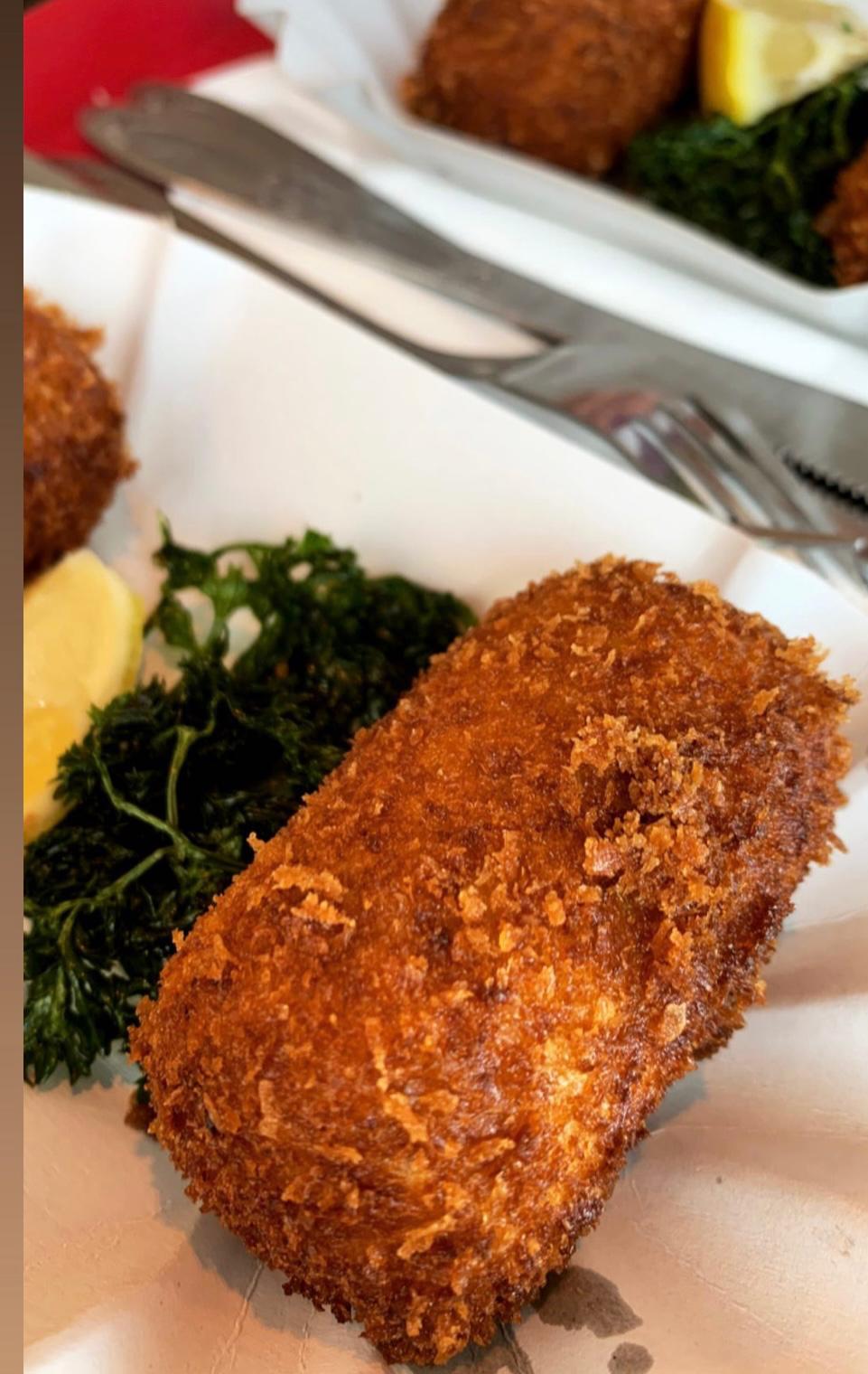 Garnaal kroketten rollen en smullen