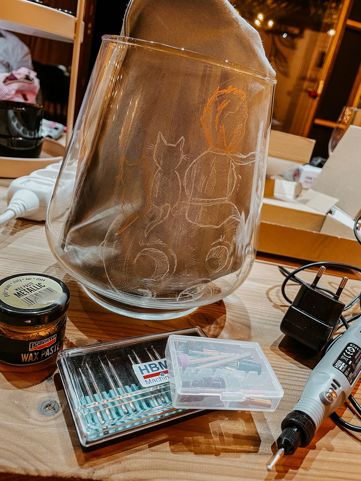 Glas graveren - Foto