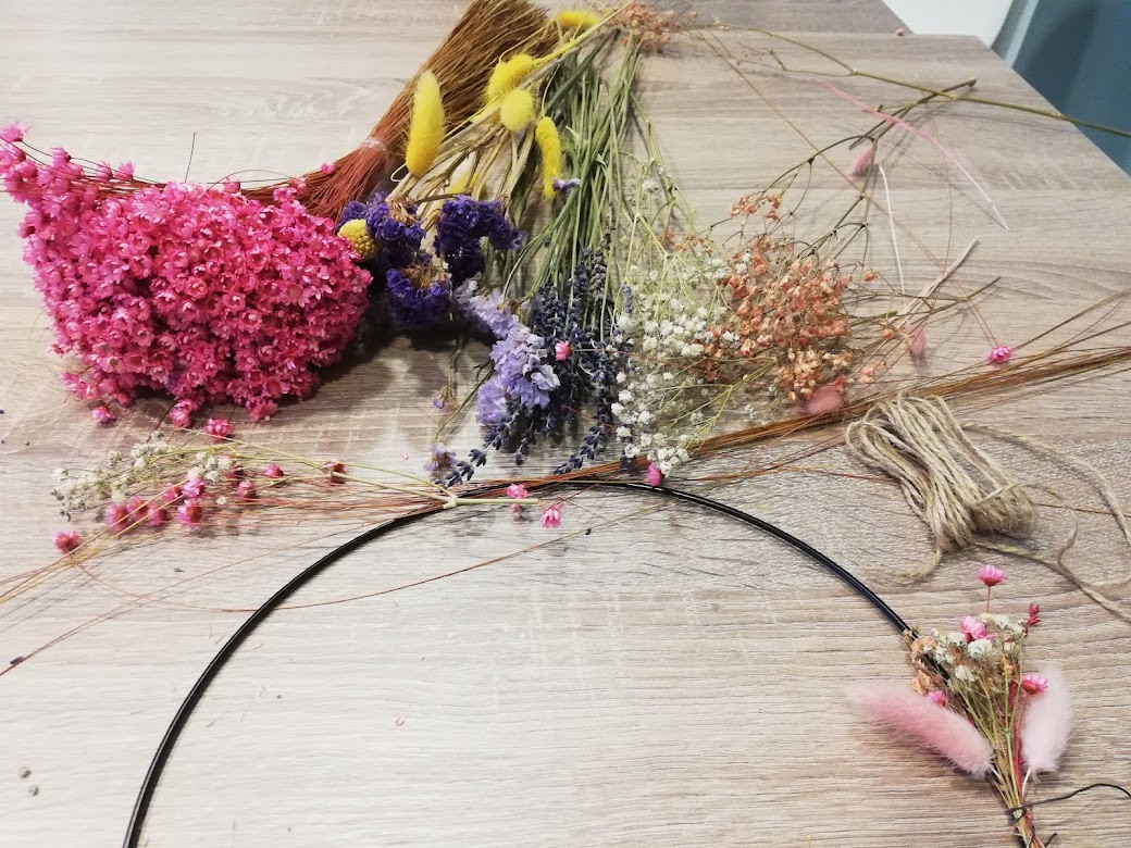 Flowerhoop op voet - Foto