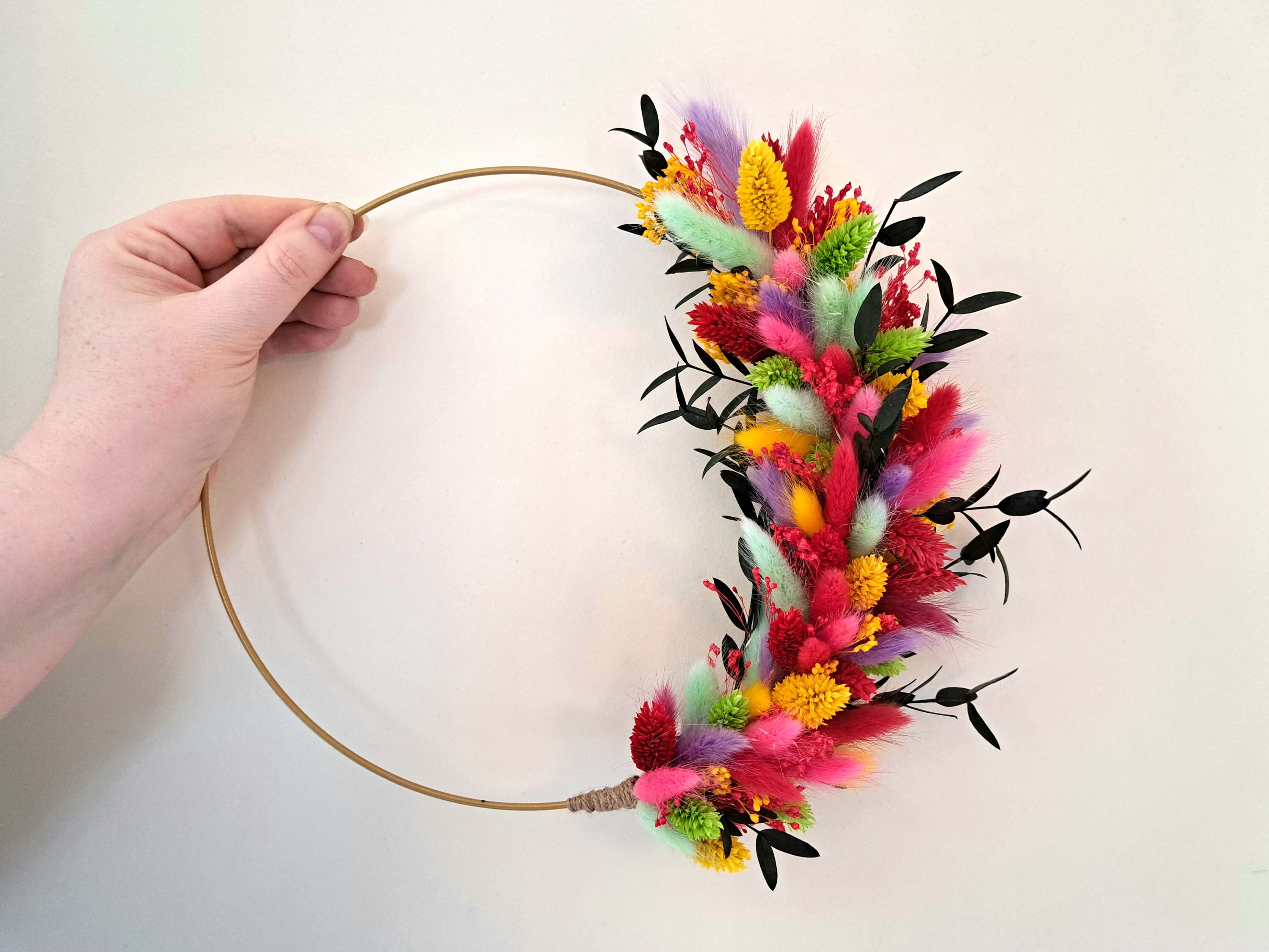 Floral Hoop - Droogbloemenkrans - Foto