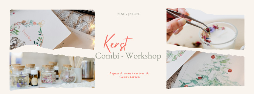 Winter atelier - Geurkaarsen & Aquarel - Foto