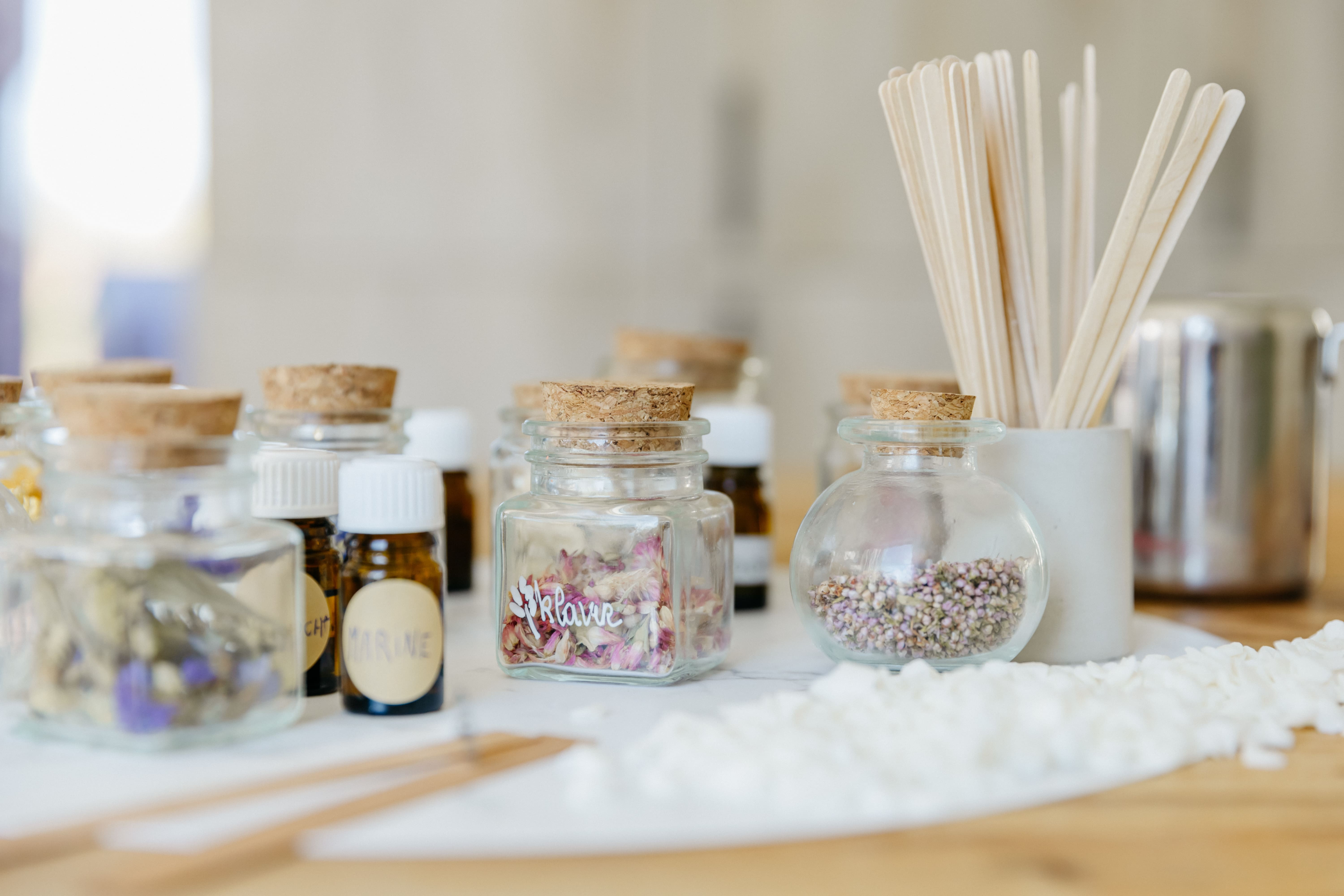 Winter atelier - Geurkaarsen & Aquarel - Foto