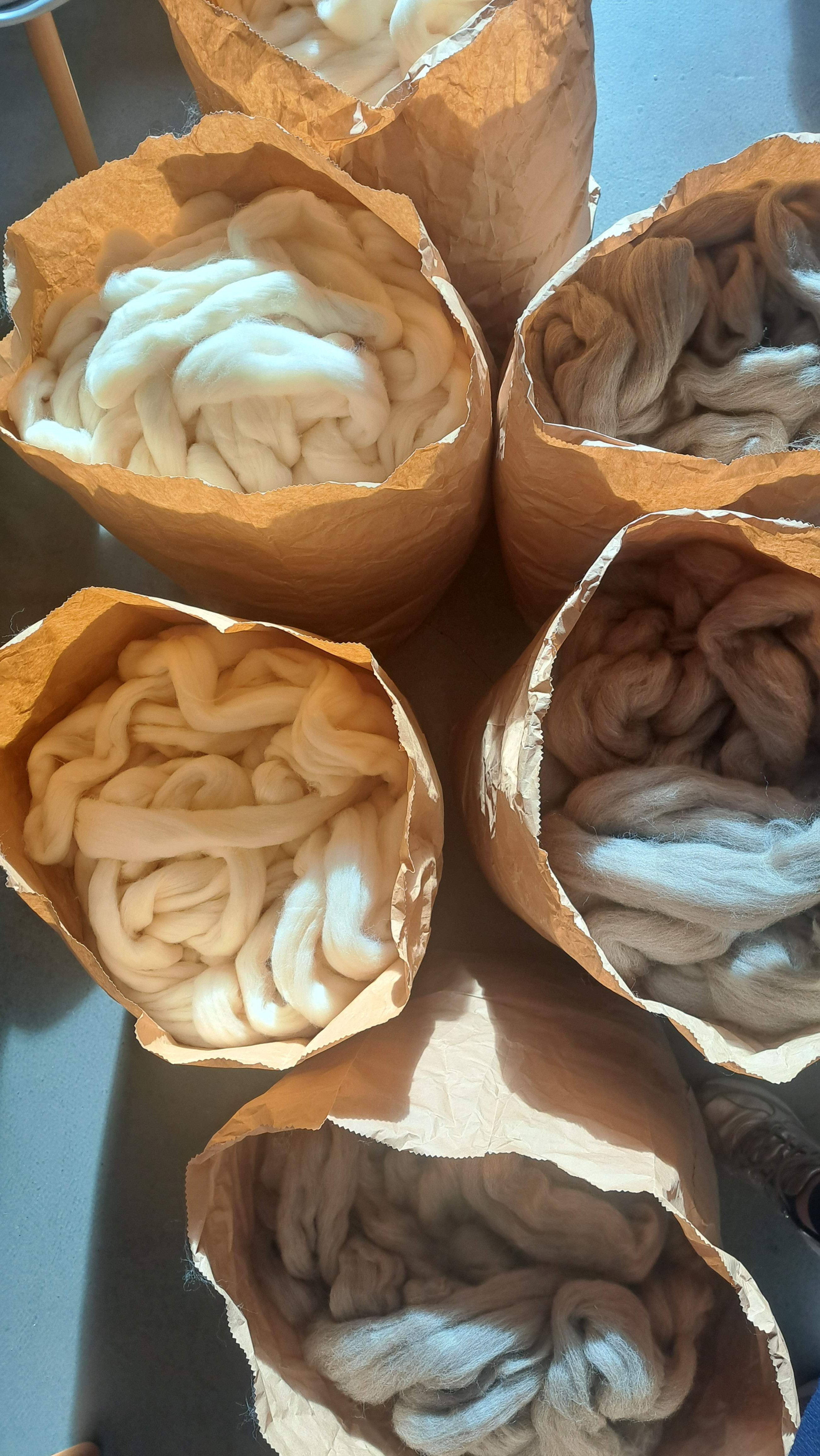 Workshop Houten krukje met lontwol - Foto