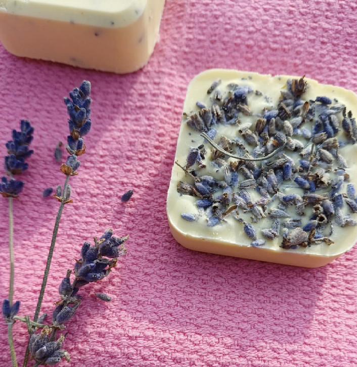 Biologisch lavendel natuurzeep - Foto
