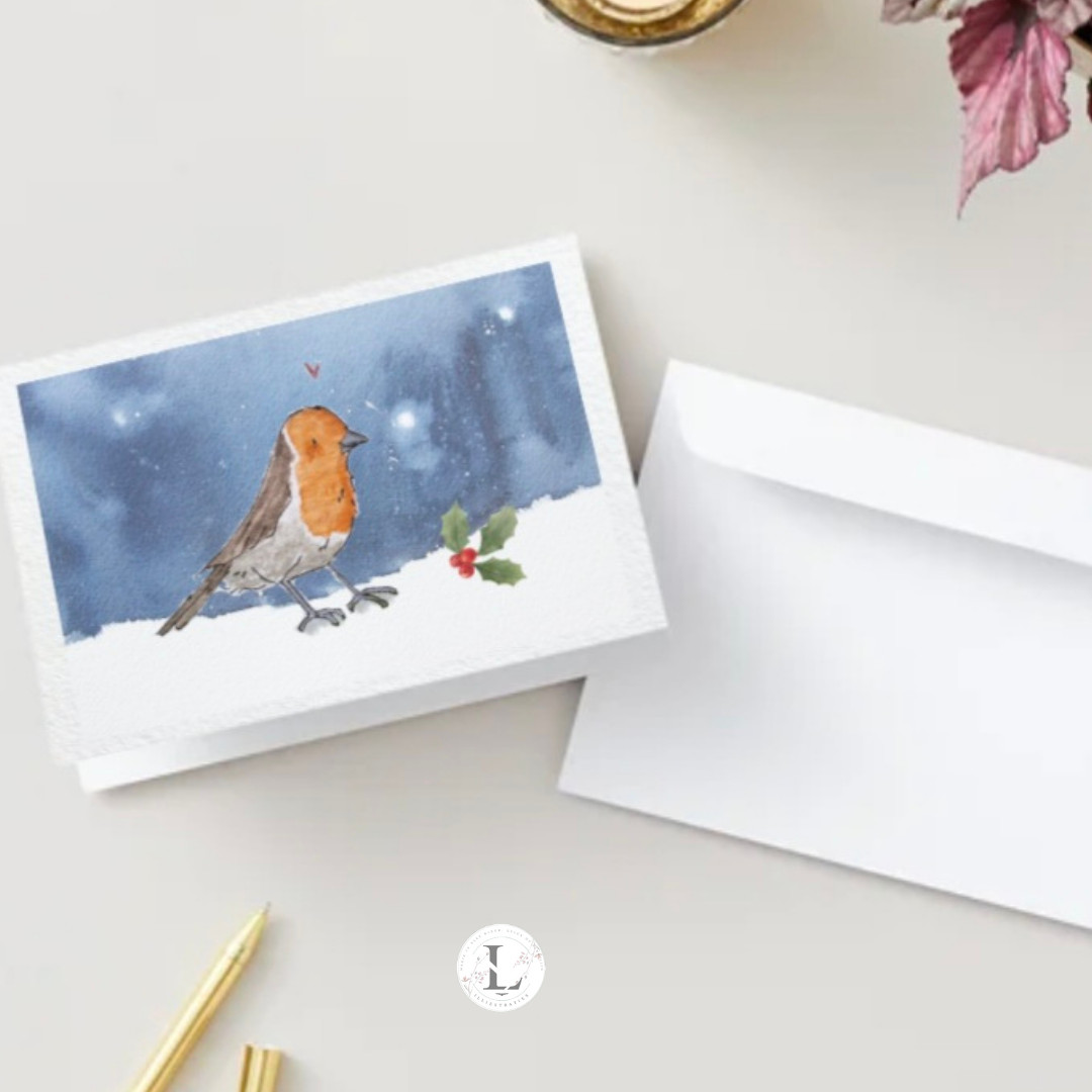 Aquarel Kerstworkshop: Kerstwenskaarten - Foto