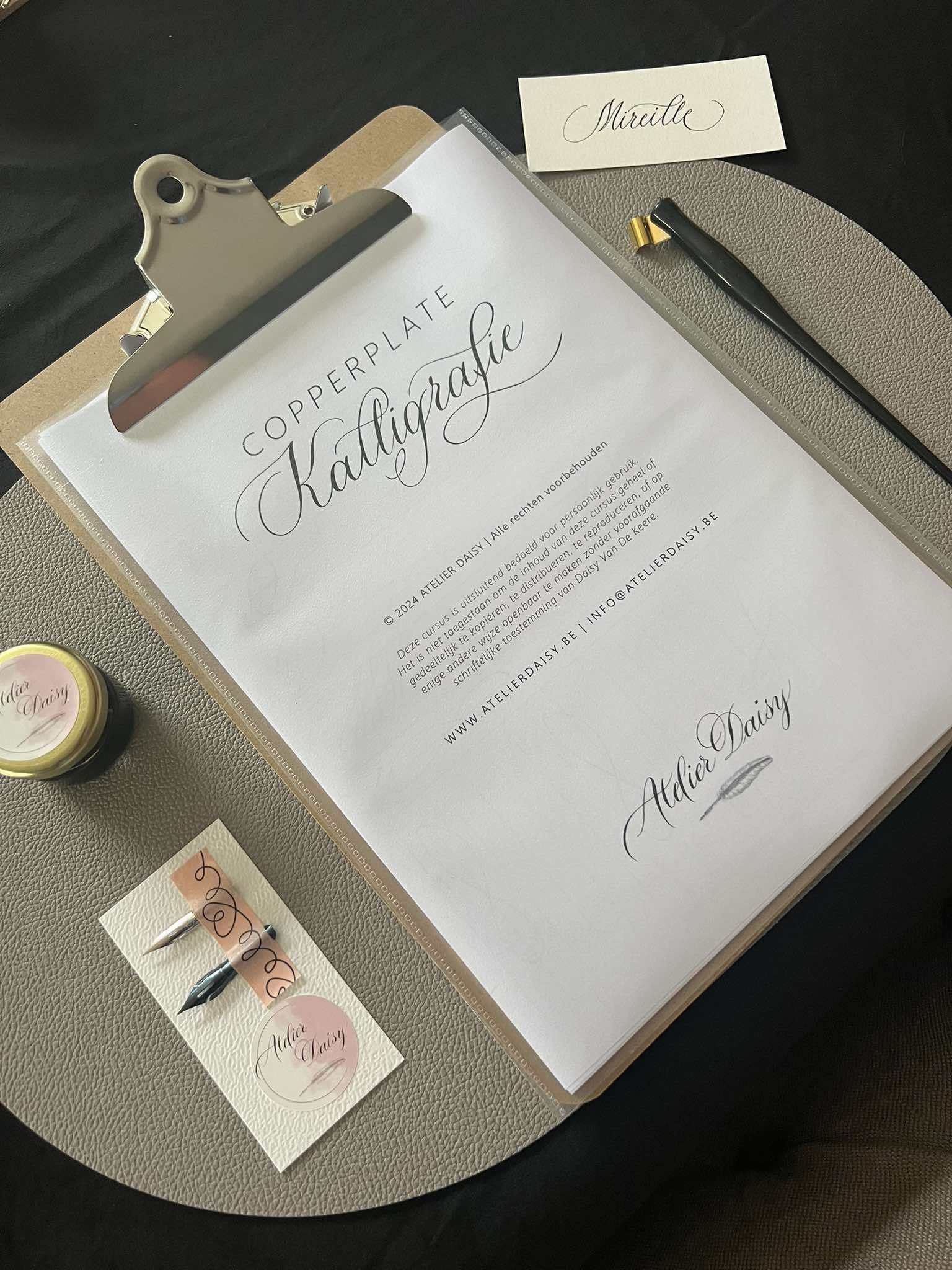 Copperplate Kalligrafie - Beginner - Foto