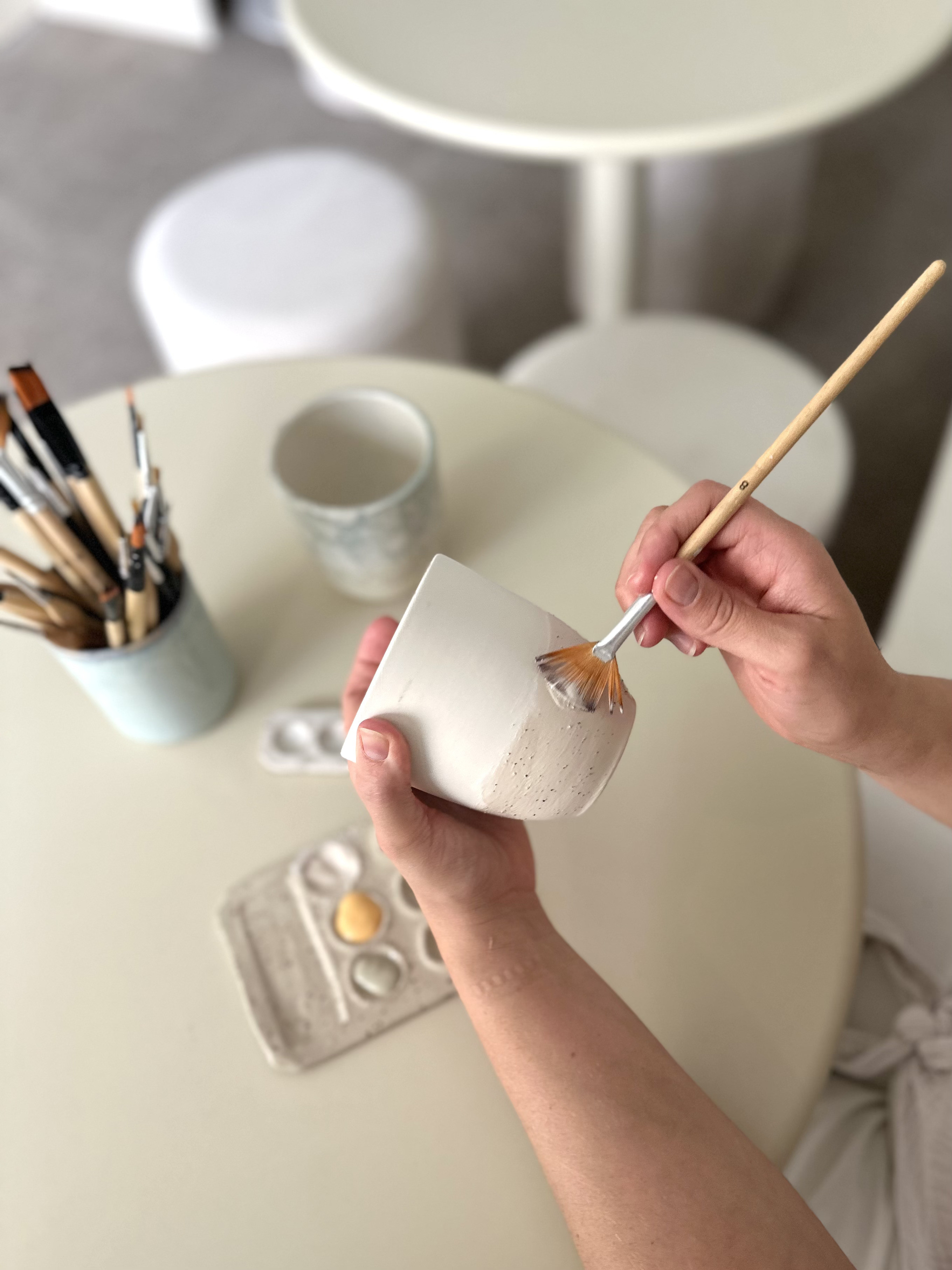 Keramiek schilderen - PYOP (paint your own pottery) - Foto
