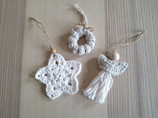 Kerstversiering trio haken workshop