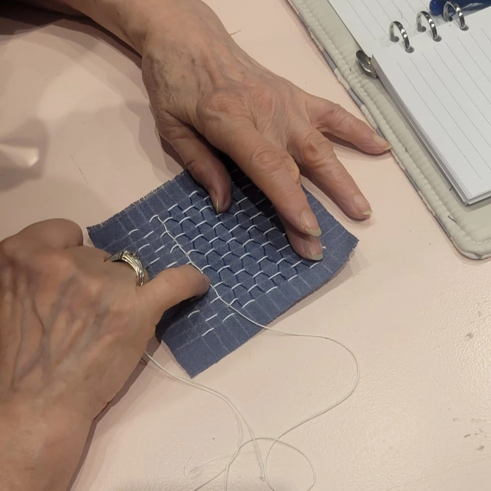 Workshop Sashiko Visible Mending bij REST - Foto