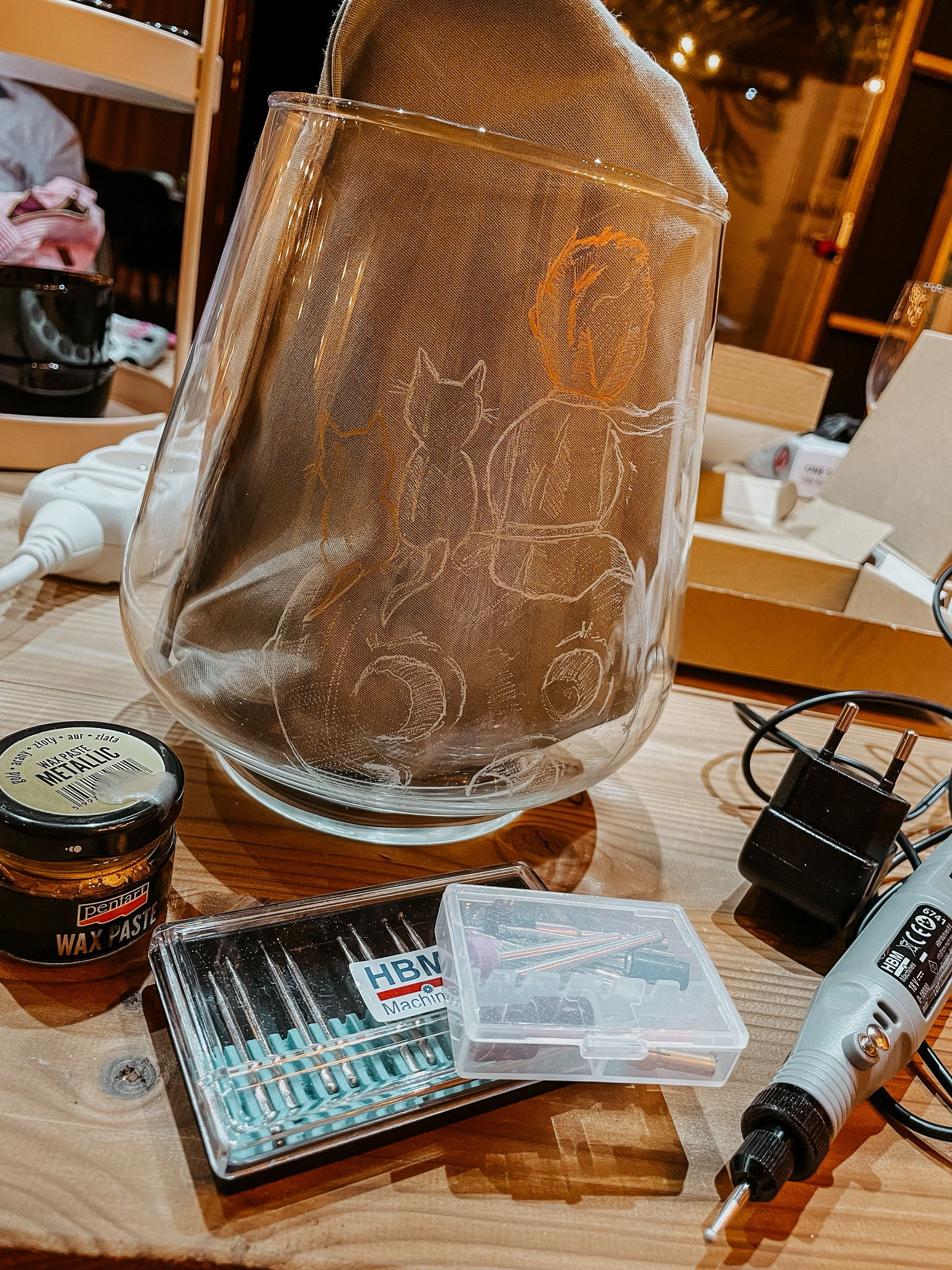 Glas graveren - Foto