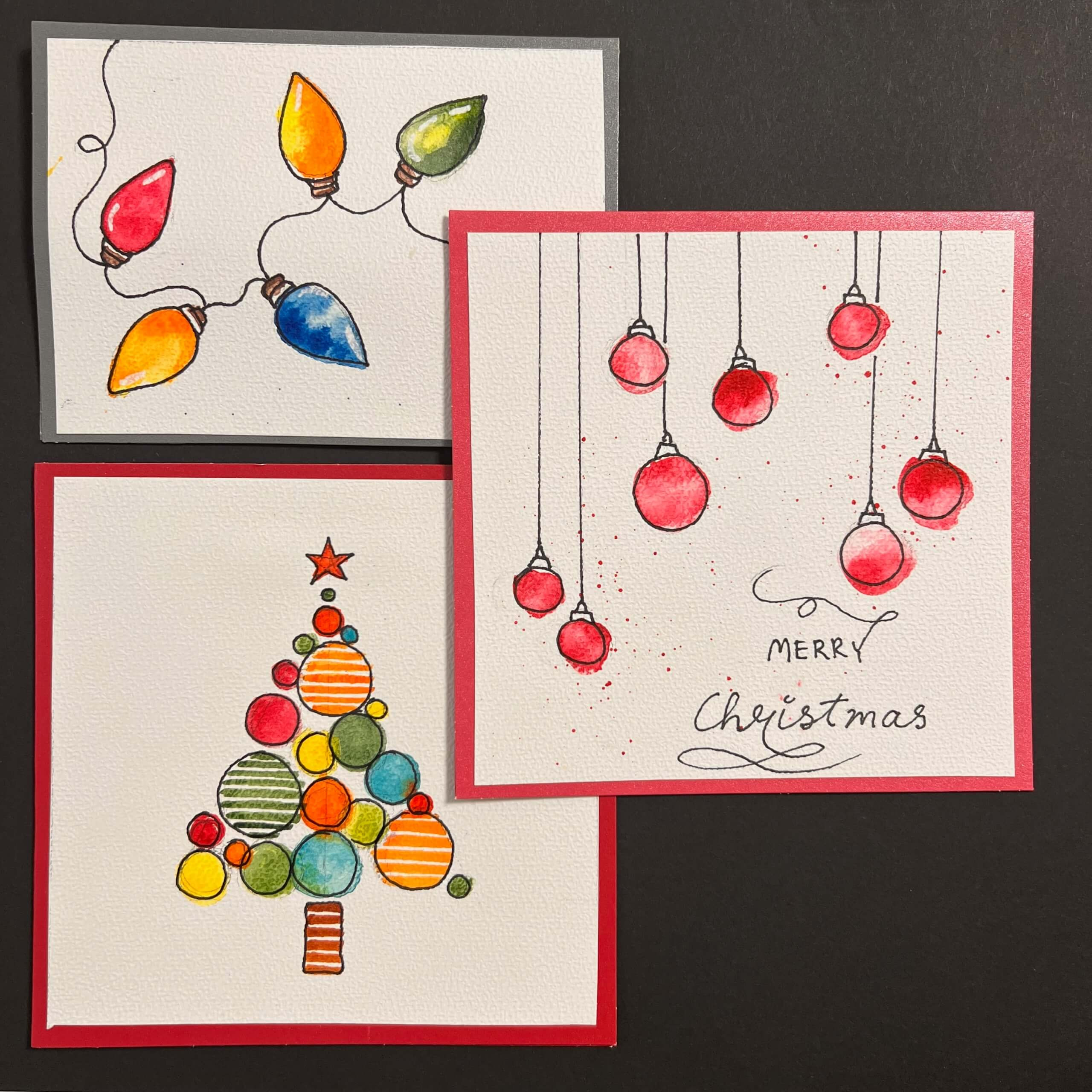 Acryl inkt: aquarellen (November) - Foto