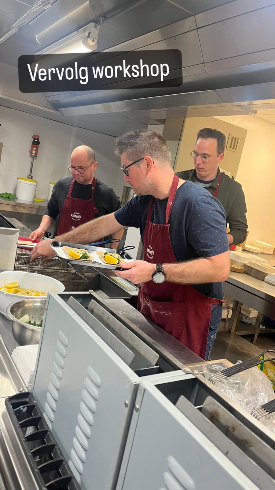 Garnaal kroketten rollen en smullen DE lux ( volledige maaltijd) - Foto