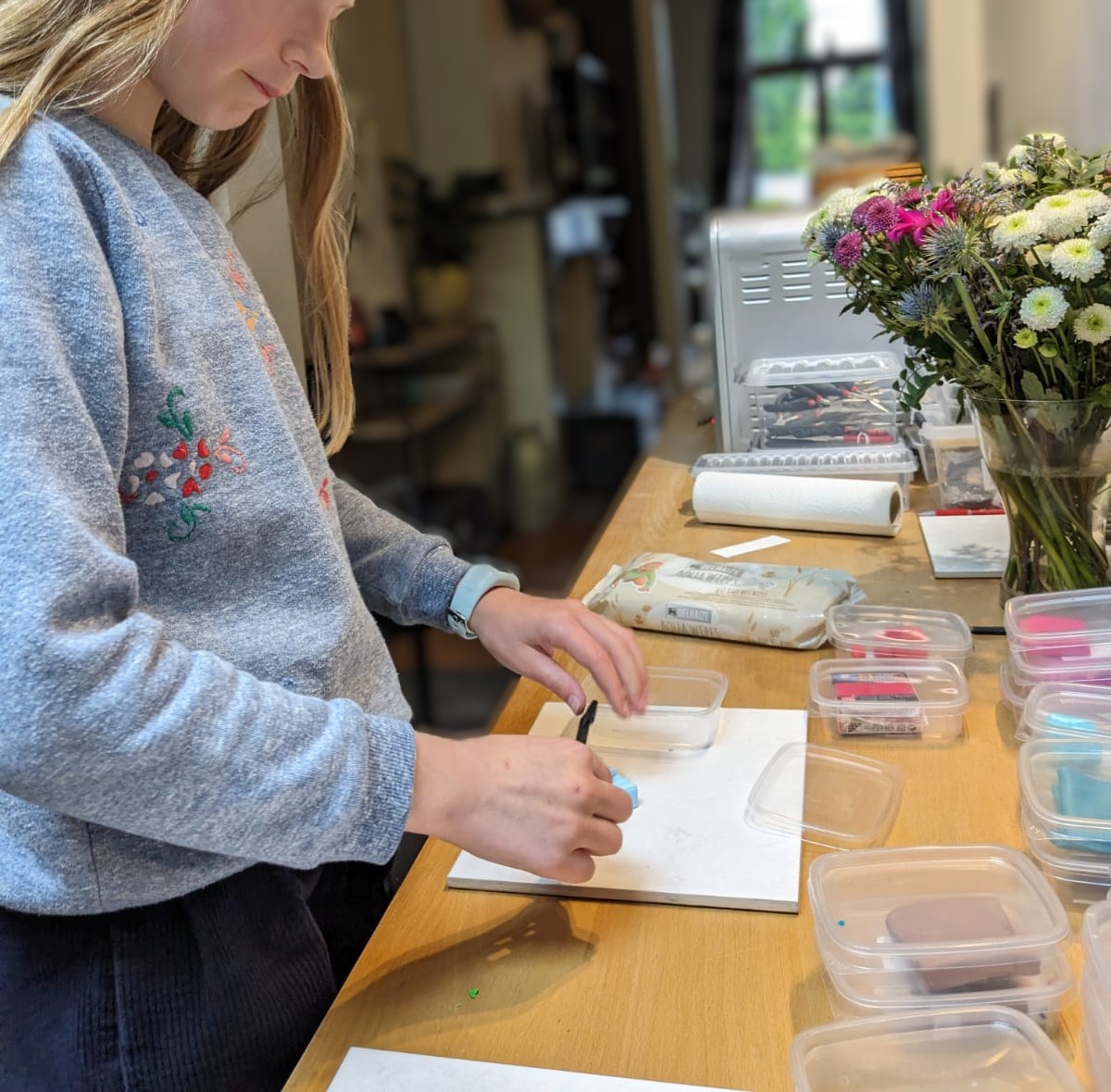 Duo-workshop oorbellen uit polymeerklei (volwassene & kind)