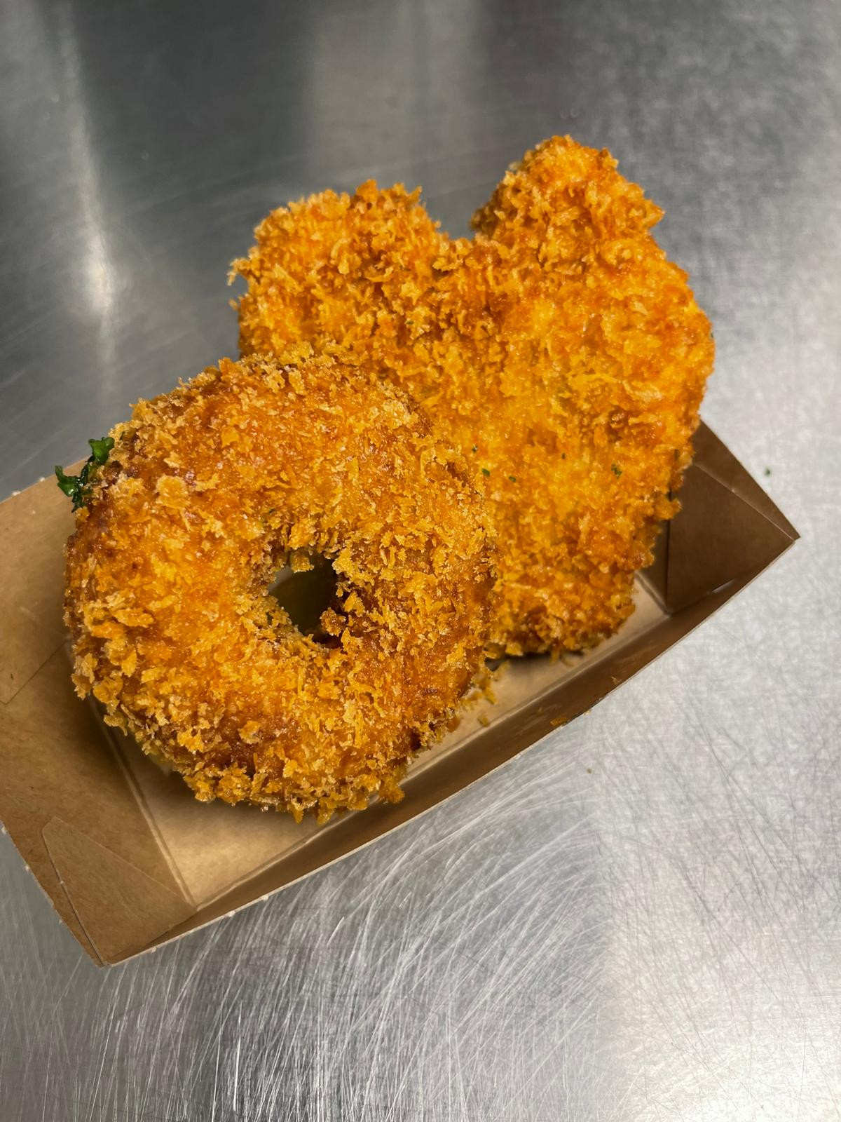 Garnaal kroketten rollen en smullen - Foto