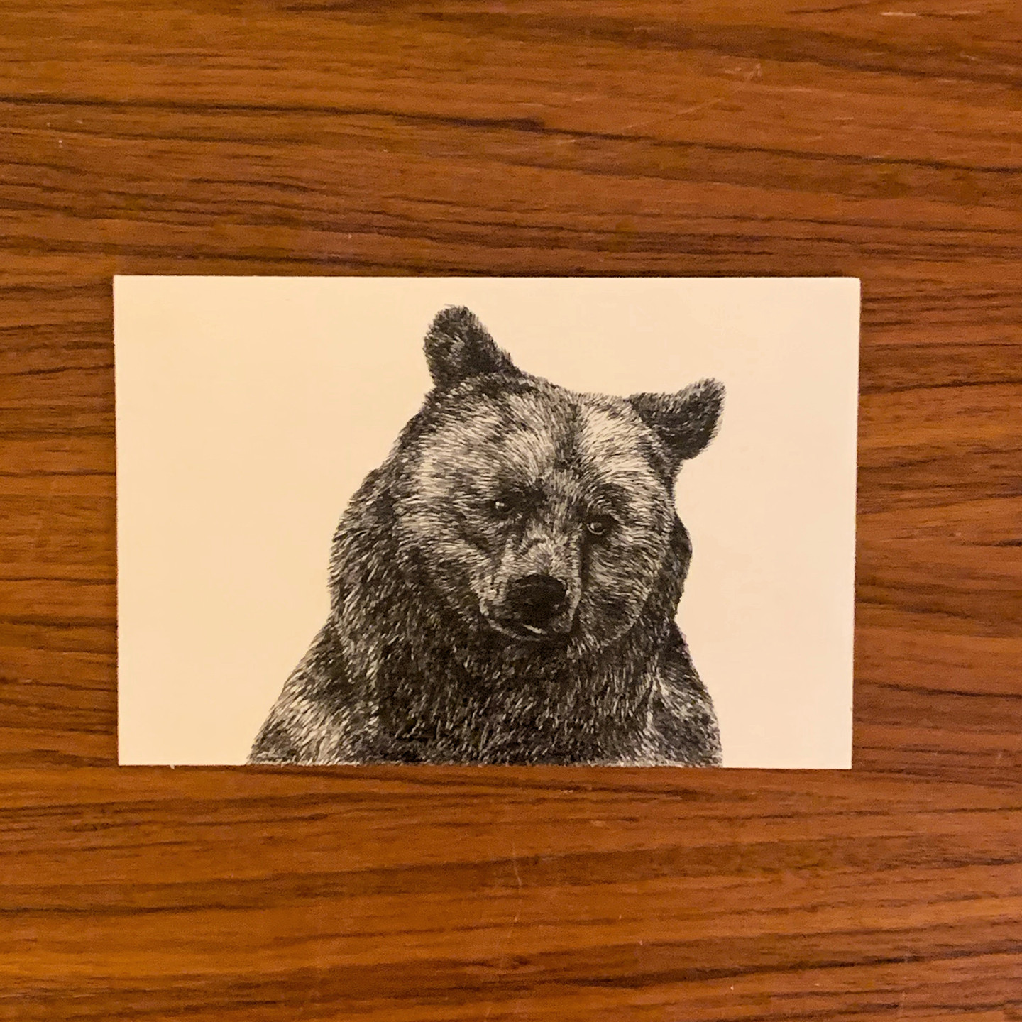 Workshop houten wenskaarten met prints - Foto