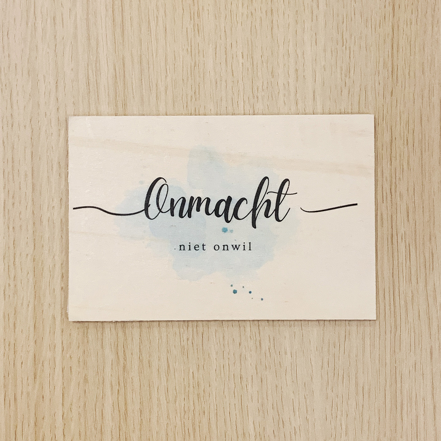 Workshop houten wenskaarten met prints - Foto