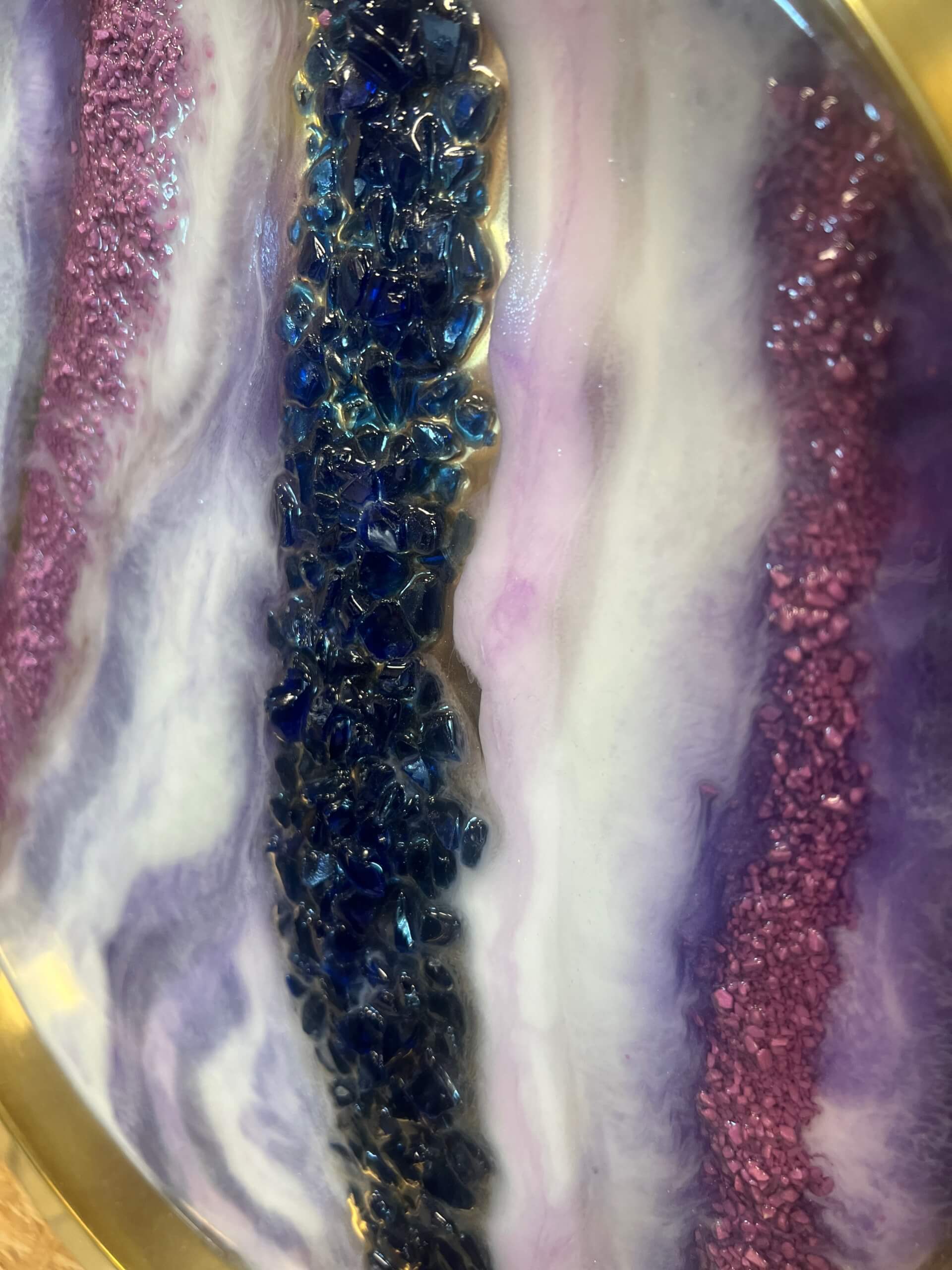 Epoxy: geode en/of marmer (Juni) - Foto