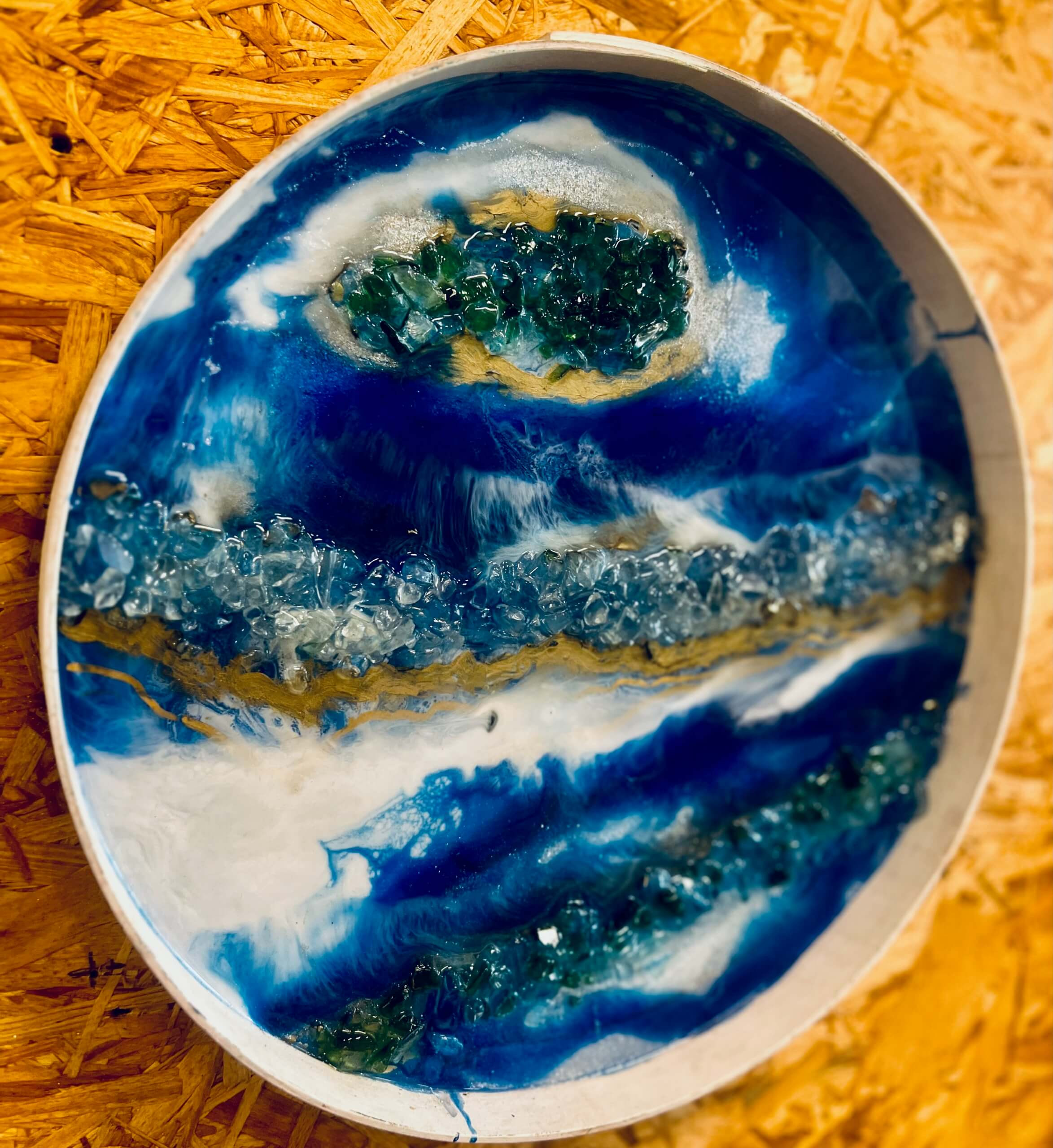 Epoxy: geode en/of marmer (Juni) - Foto