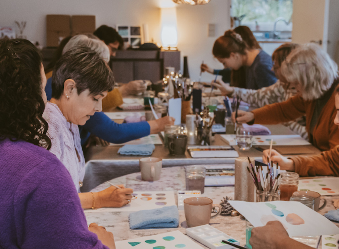 Workshop aquarel: Kerst - Foto