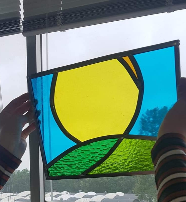 Workshop Glas in Lood raam maken - Foto