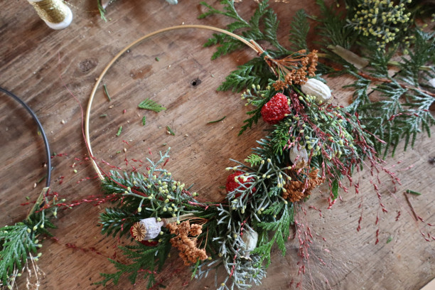 Kerstkrans workshop @ Zuiderbad Hofstade