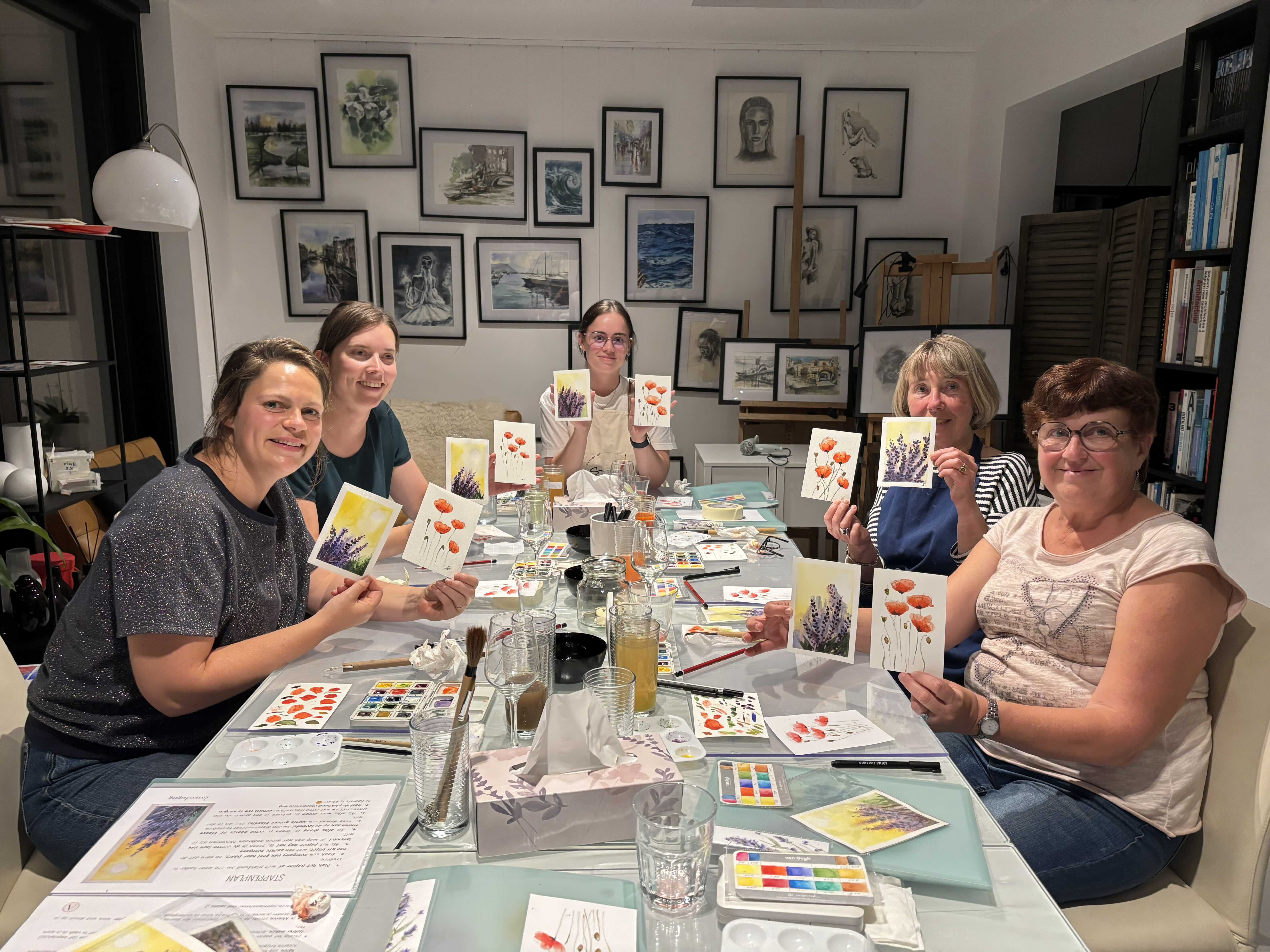 Aquarelworkshop: Kleuren van de Provence 🪻🪻🪻 - Foto