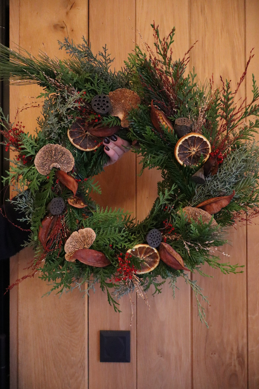 Kerstkrans workshop @ Zuiderbad Hofstade - Foto