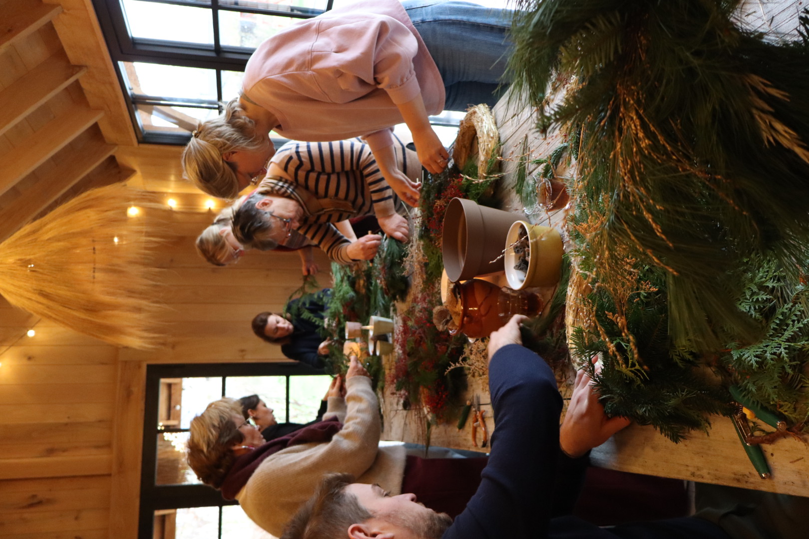 Kerstkrans workshop @ Zuiderbad Hofstade - Foto