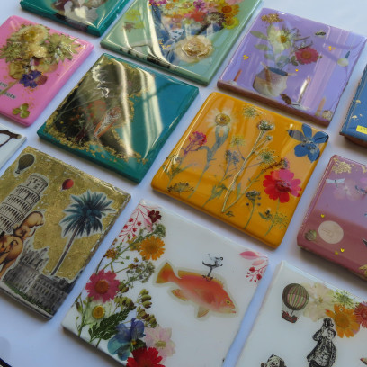 Workshop Floral Art Tiles
