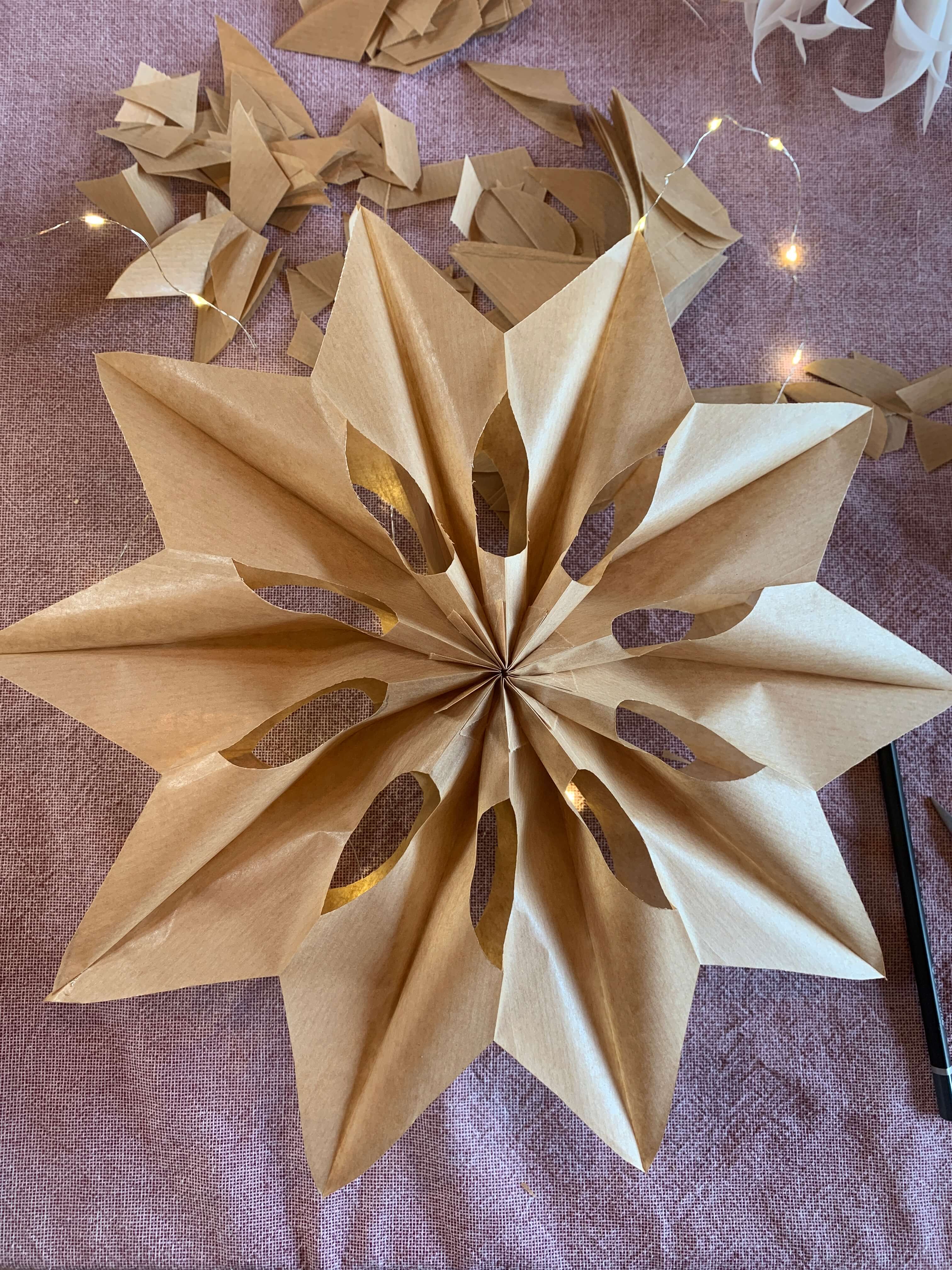 Papieren sterren DIY box - Foto