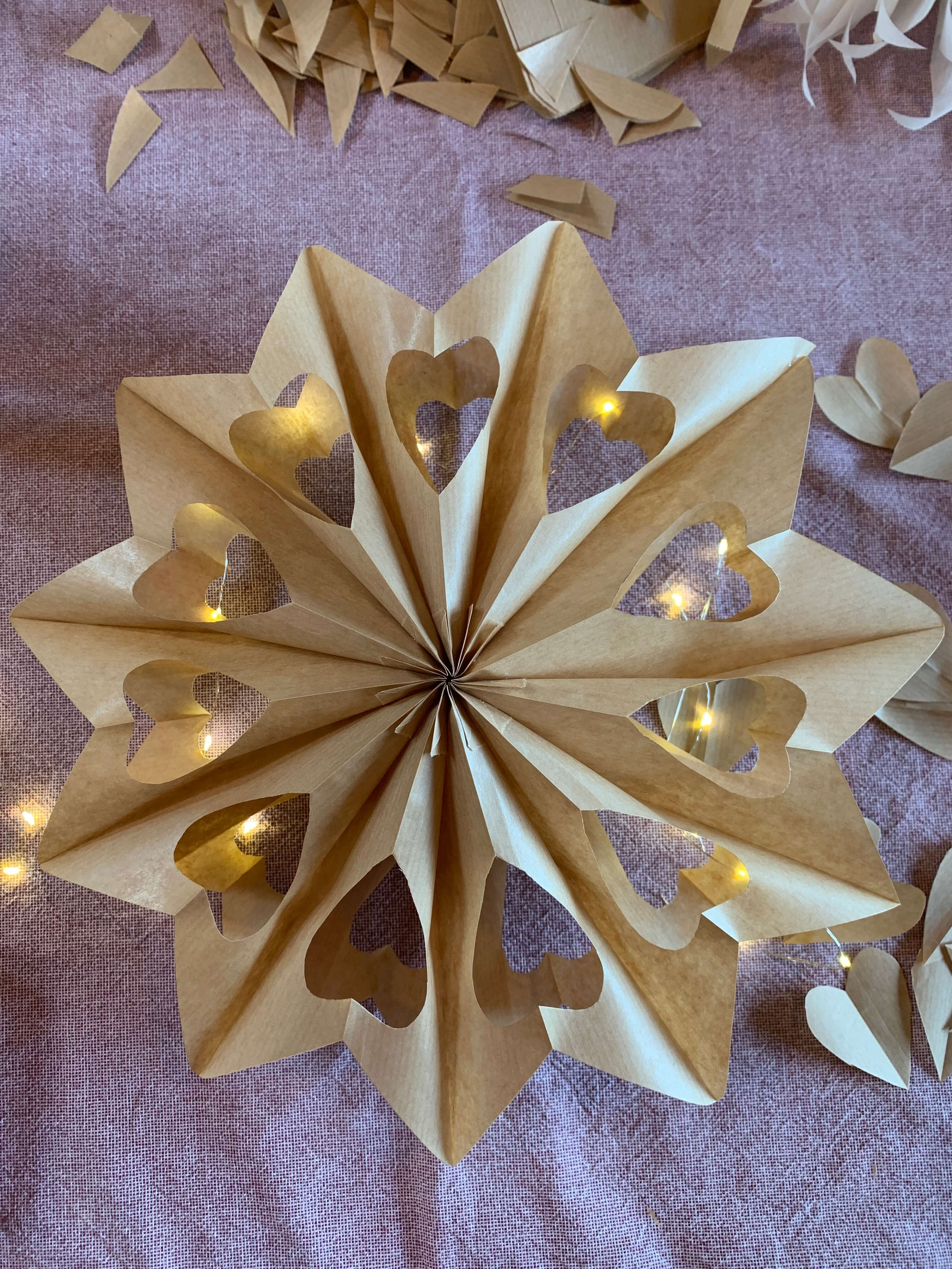 Papieren sterren DIY box - Foto