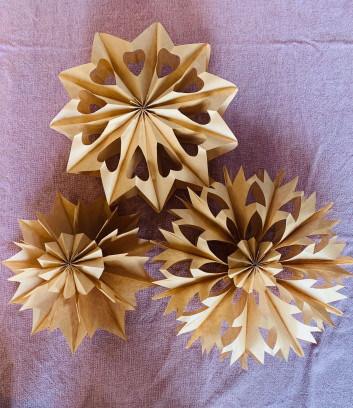 Papieren sterren DIY box