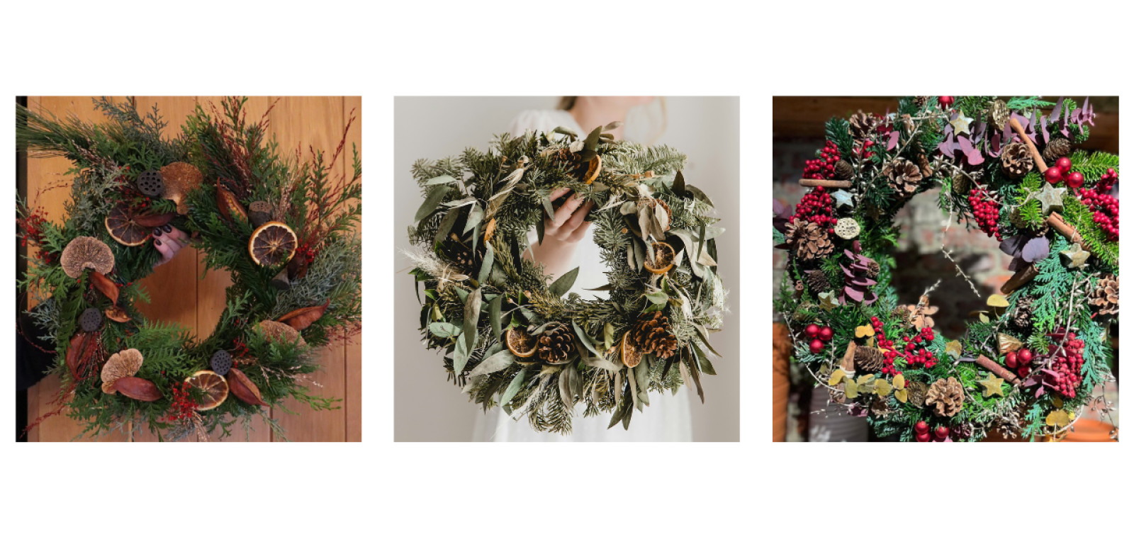 Workshop kerstkrans in provincies Antwerpen, Vlaams-Brabant, Limburg en Oost-Vlaanderen.