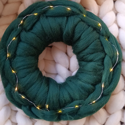 Workshop Kerstkrans van lontwol