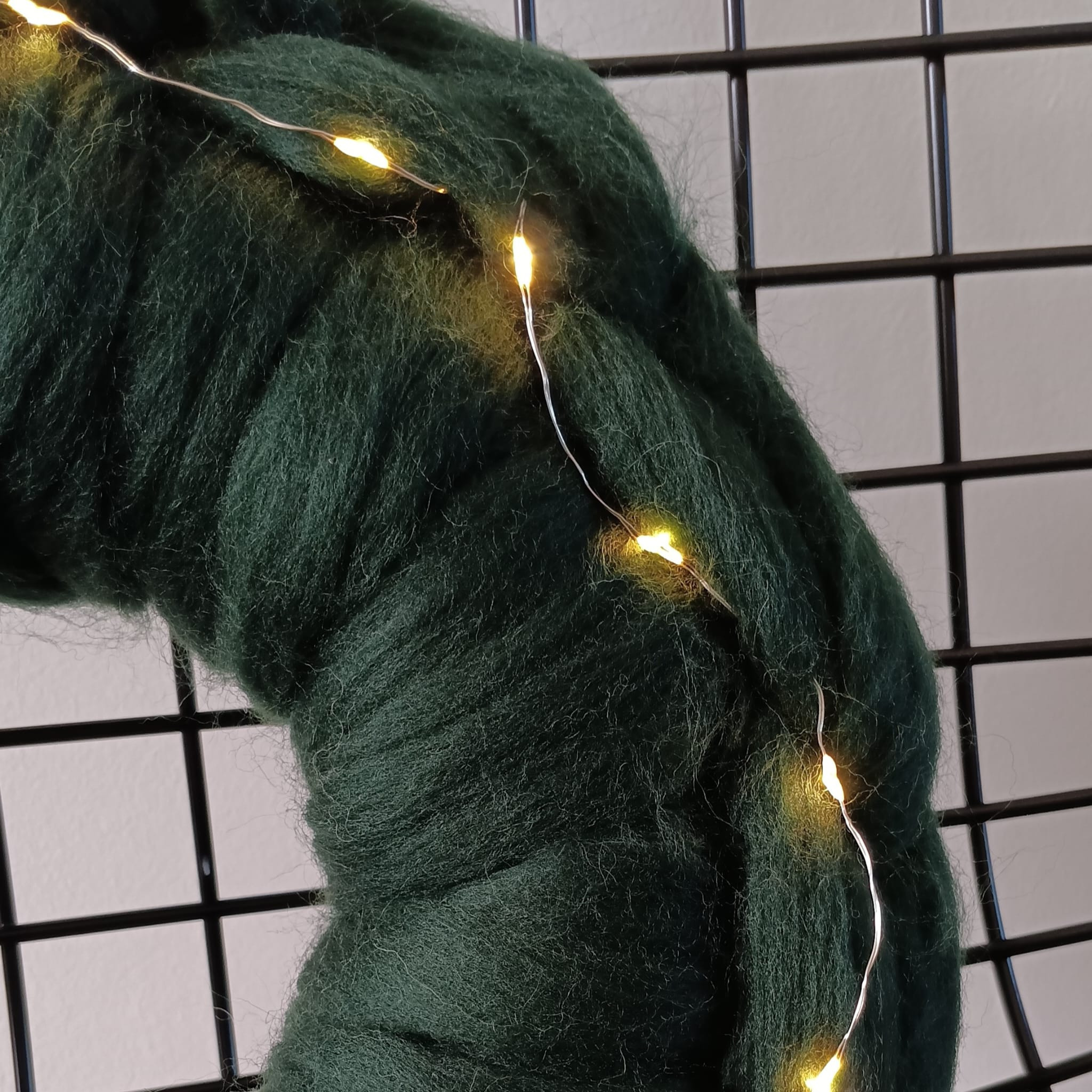 Workshop Kerstkrans van lontwol - Foto