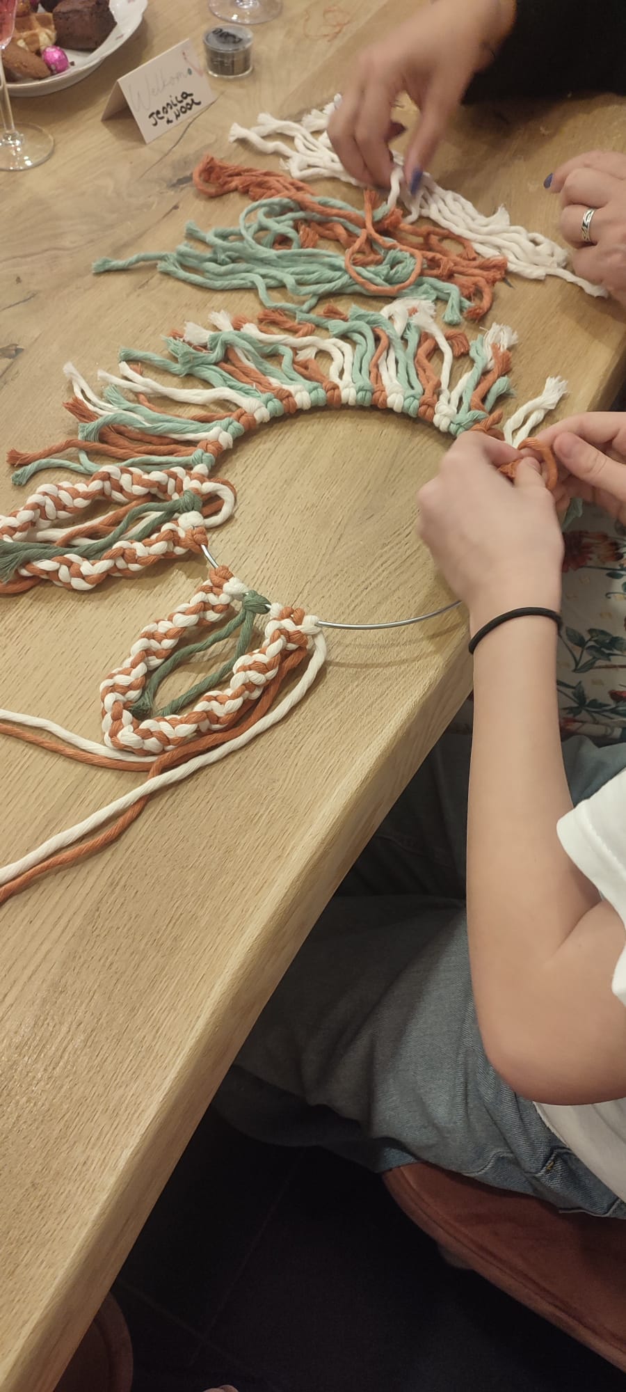 🐰Ouder-Kind macramé konijnenspiegel 🐰 - Foto