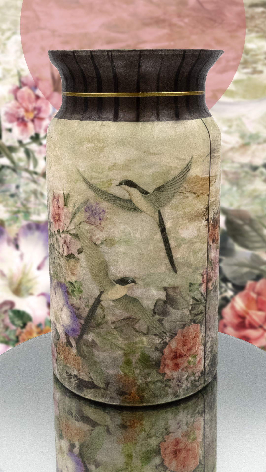 Groepsworkshop rijstpapier op glas ‘Japanse tuin’ - Foto