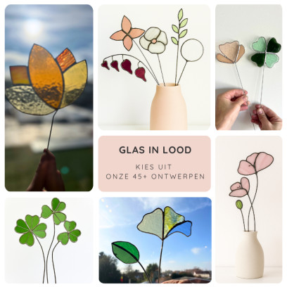 Glas in Lood - Bloem op steel Workshop