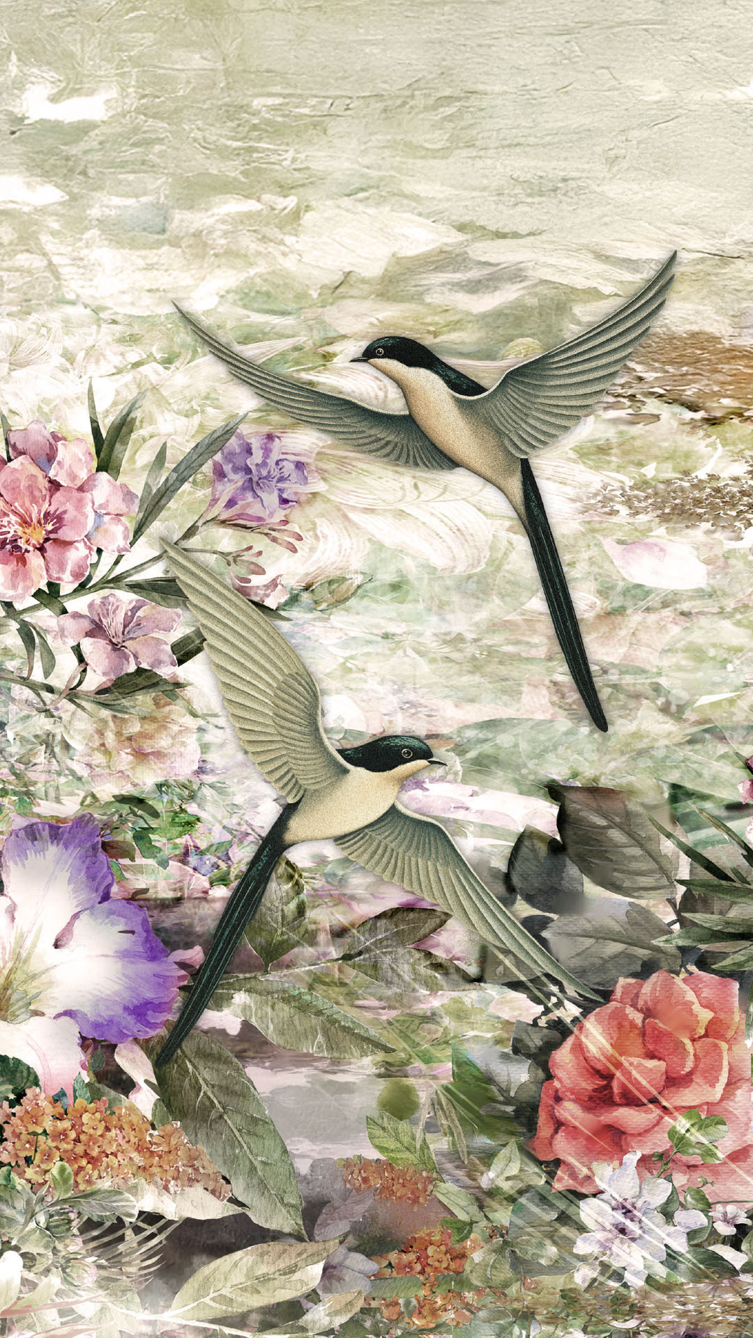 Groepsworkshop rijstpapier op glas ‘Japanse tuin’ - Foto