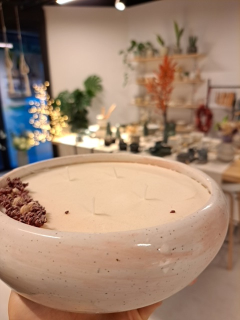 Workshop Geurkaars met droogbloemen - Foto