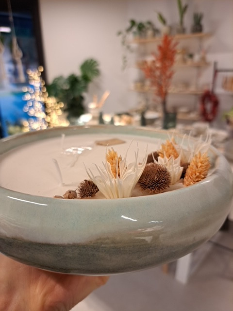Workshop Geurkaars met droogbloemen - Foto