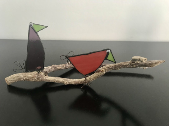 Glas in lood-Tiffany techniek