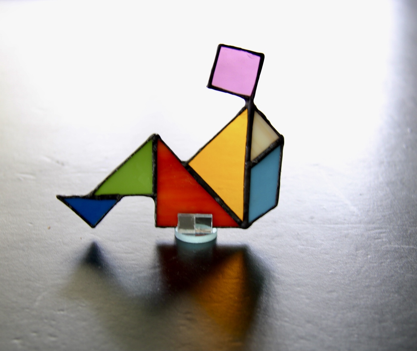 Glas in lood de Tiffany techniek - Foto