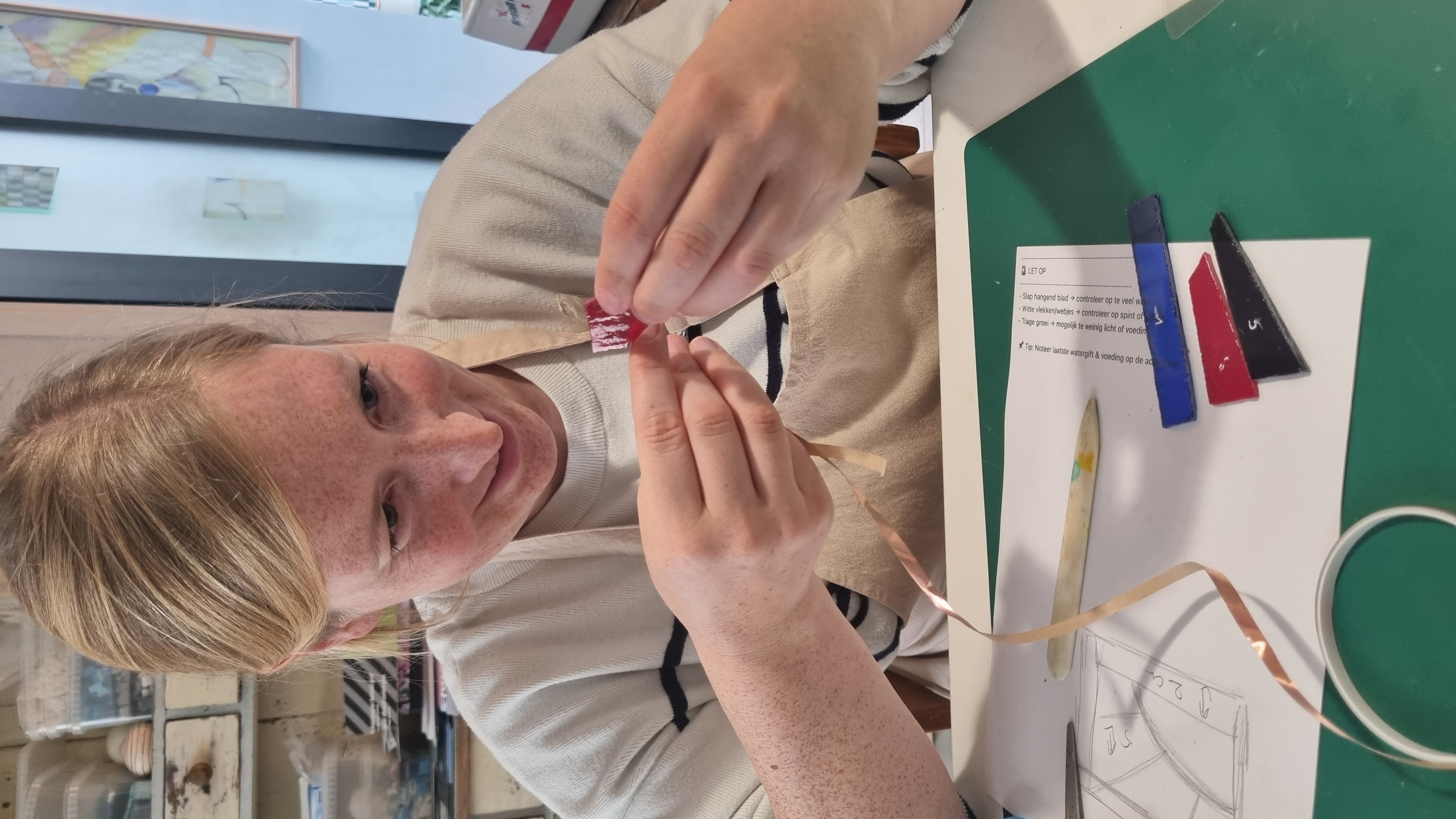 Glas in lood-Tiffany techniek - Foto