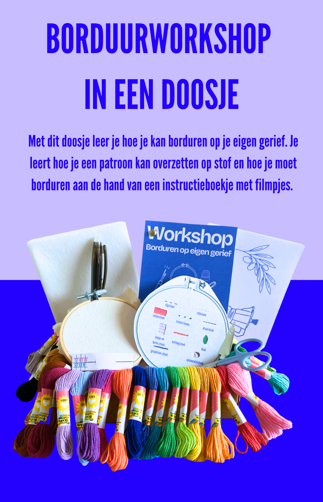 Borduurworkshop in een doosje - Foto