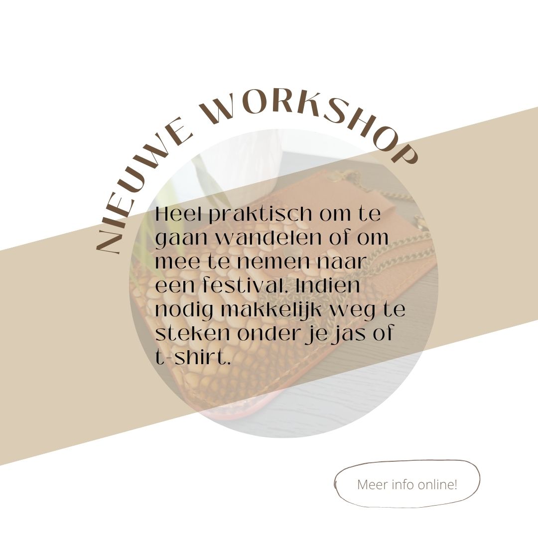 Lederen telefoontasje - Foto