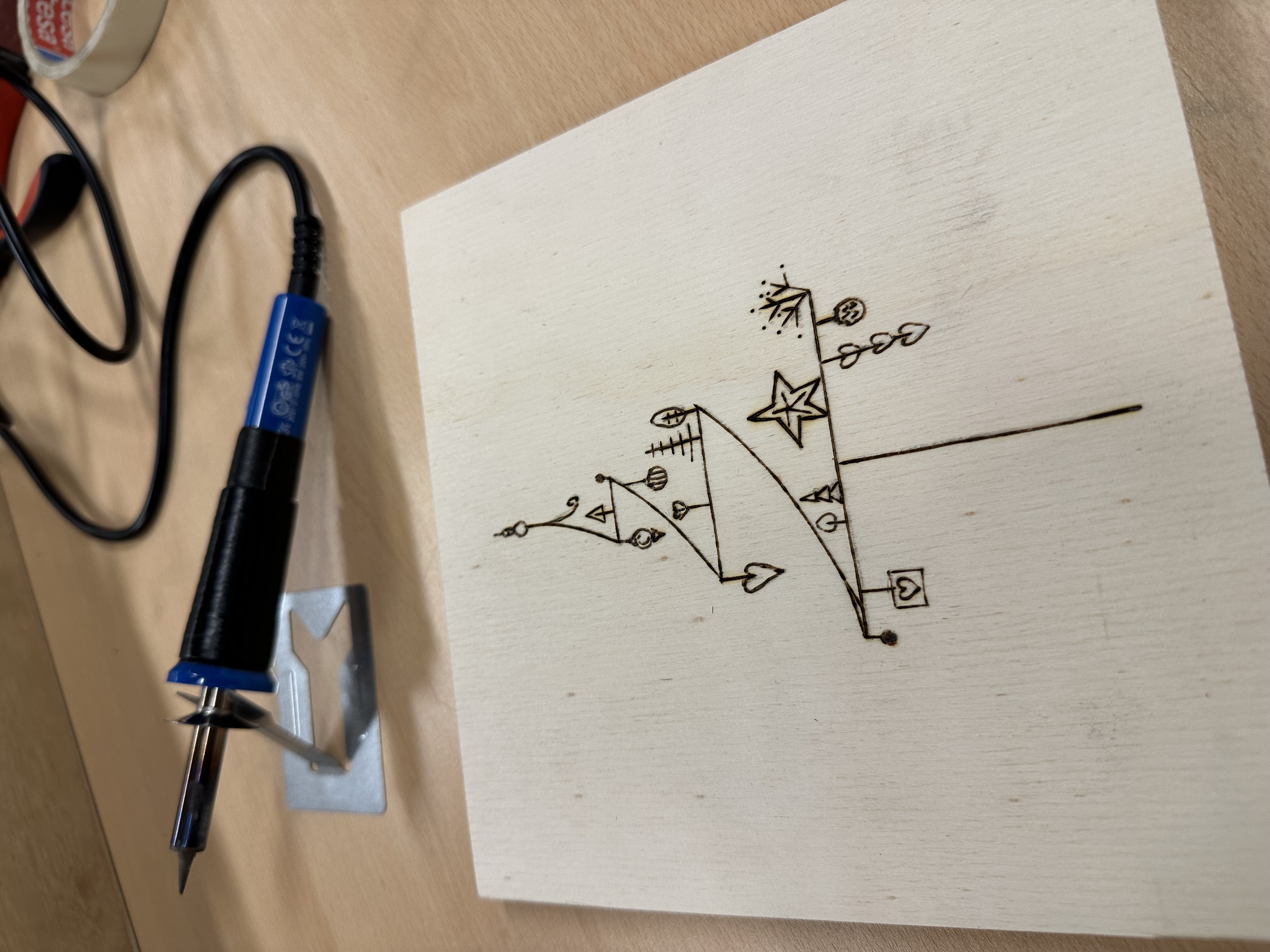Houtbranden KERSTEDITIE, de kunst van het houtbranden - Foto