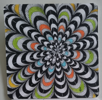 Neurographica tekenen Zen-art/ neurografics