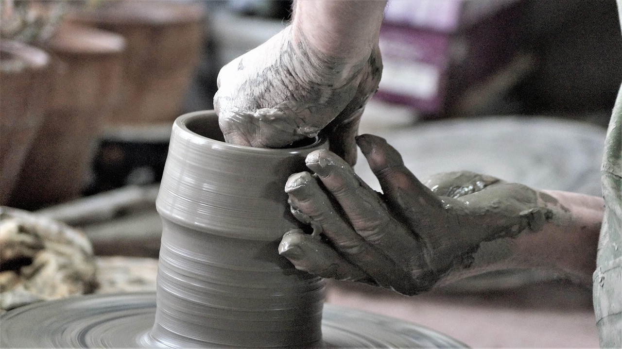 Leren pottendraaien - Foto