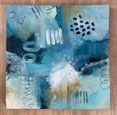 Abstract Schilderen met jouw privé groep - Foto